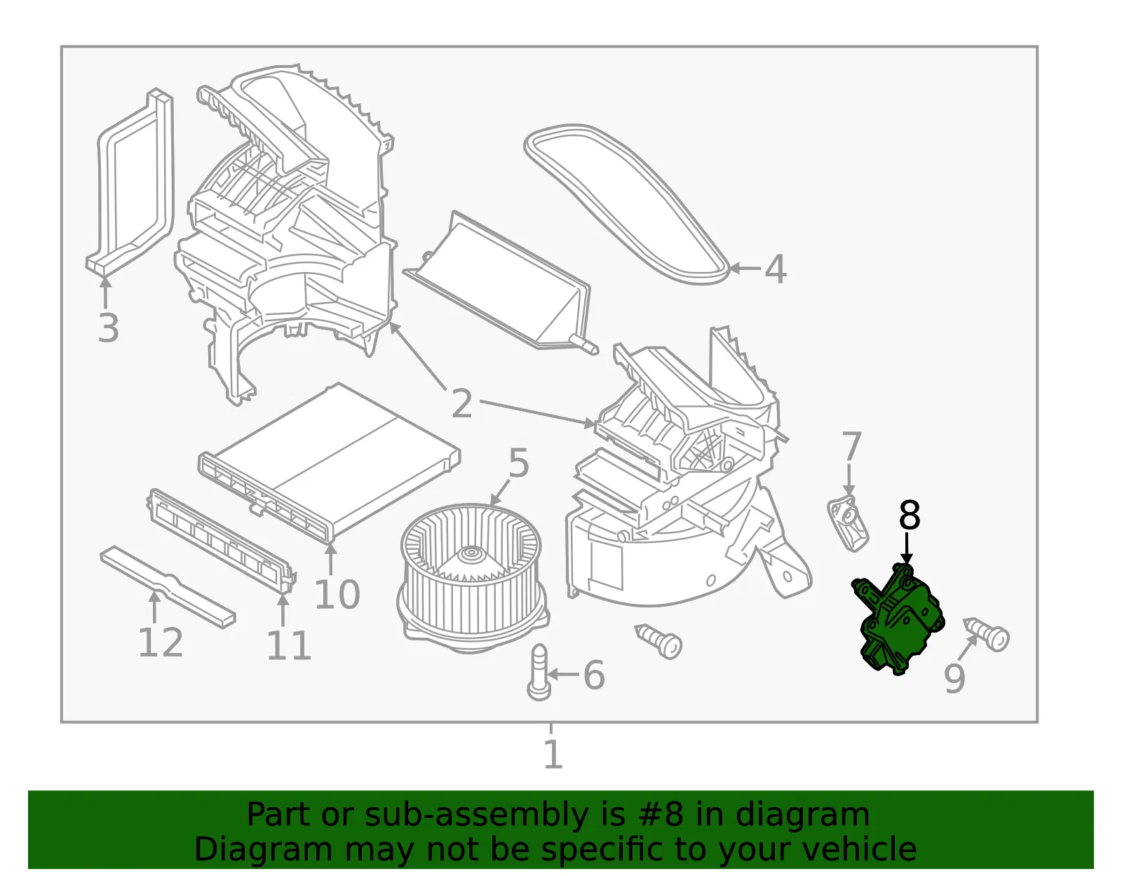 Actuator - Mazda (kb8a61b60) - view 2