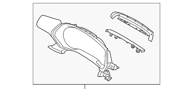 Cluster Bezel - Mazda (kb8d5542003)