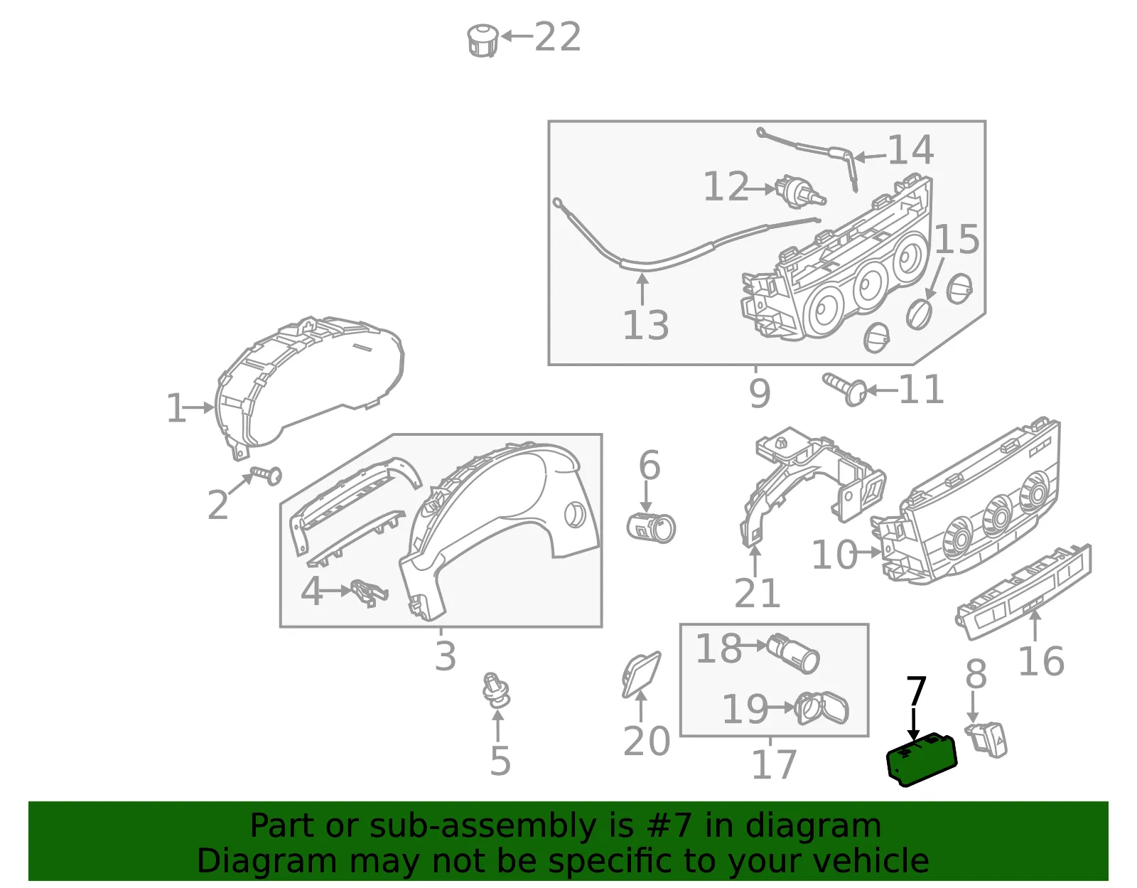 Headlamp Switch - Mazda (kd3366170) - view 2