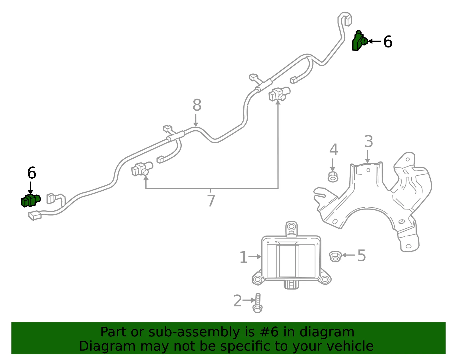 Parking Aid Sensor - Mazda (kd4767uc1s9) - view 2