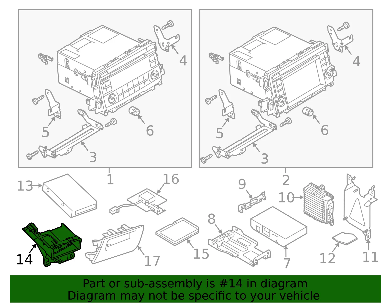 Module Bracket - Mazda (kd5166ef1) - view 2