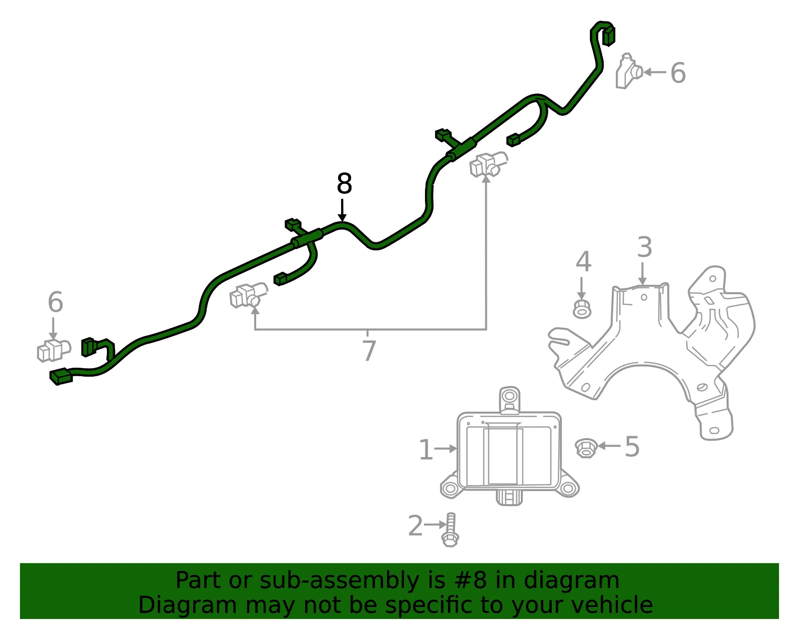 Wire Harness - Mazda (kd8b6705yb) - view 2