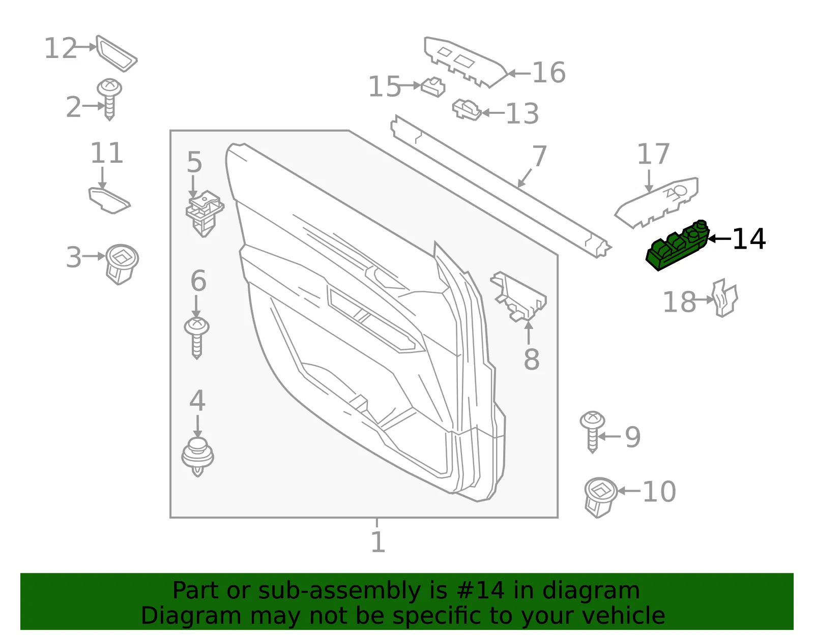 Window Switch - Mazda (kf3n66350a) - view 2