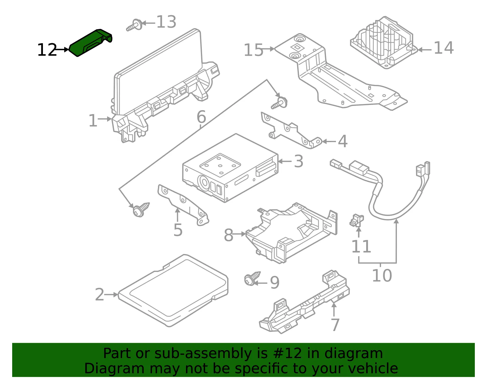 Radio Module Interface Bracket - Mazda (kgc7669b1) - view 2