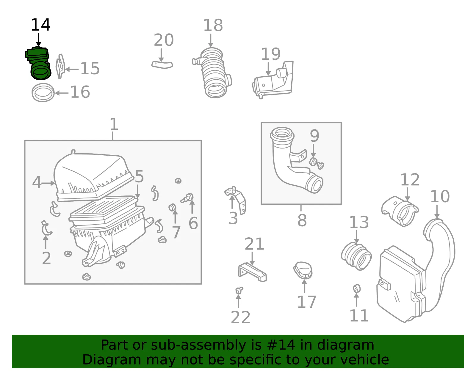 Mass Air Flow Sensor - Mazda (kl4713215) - view 2