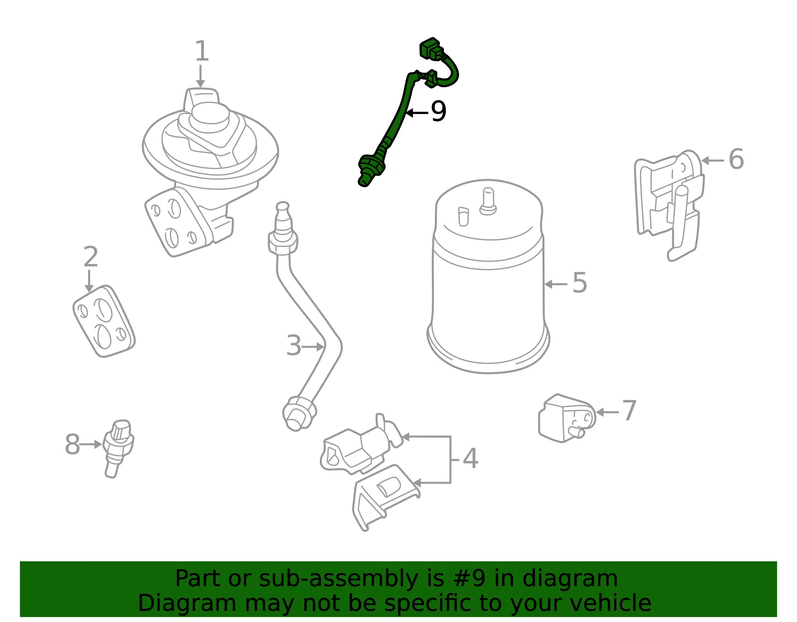 Oxygen Sensor - Mazda (kl6218861a9u) - view 2