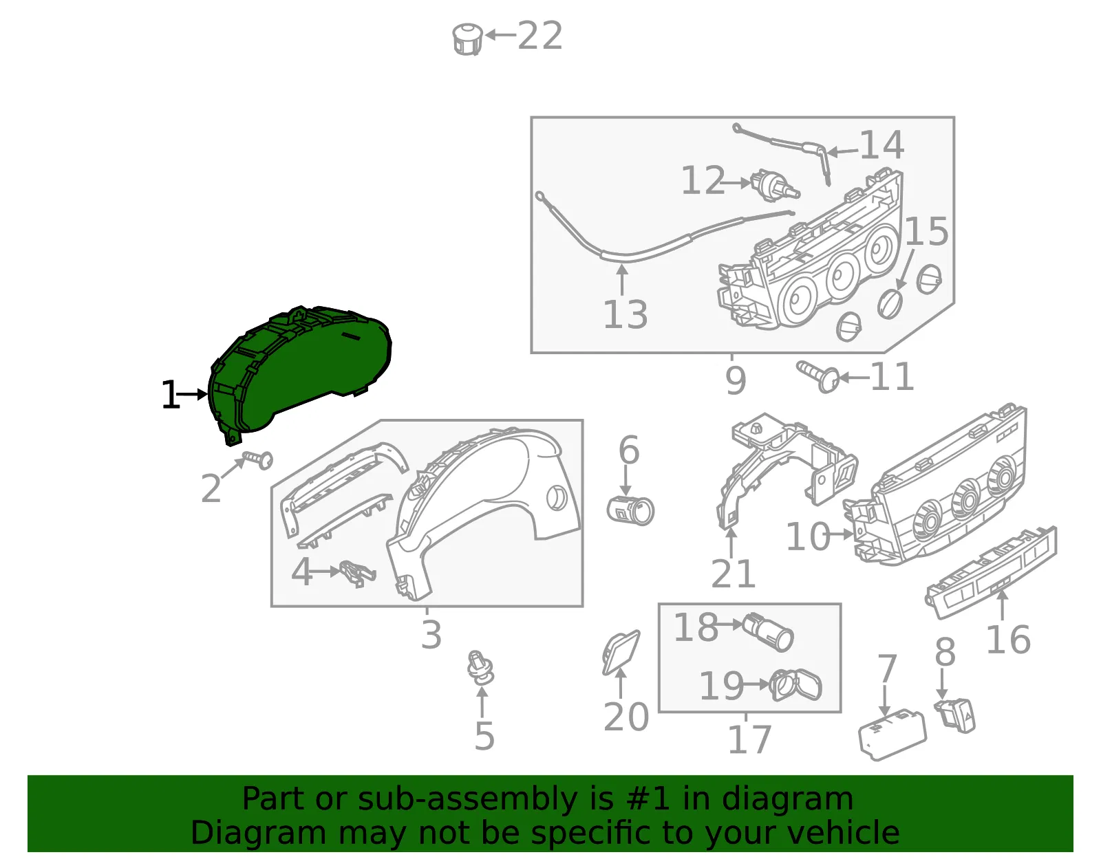 Cluster Assembly - Mazda (kr2855471c) - view 2