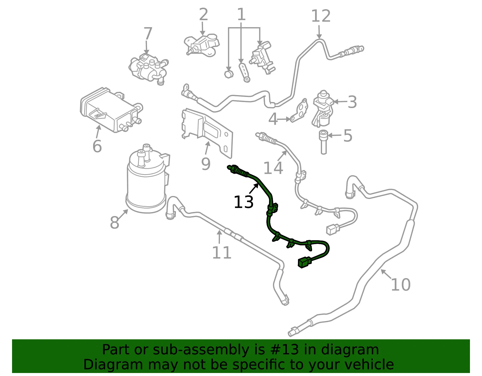 Oxygen Sensor - Mazda (l32118861b) - view 2
