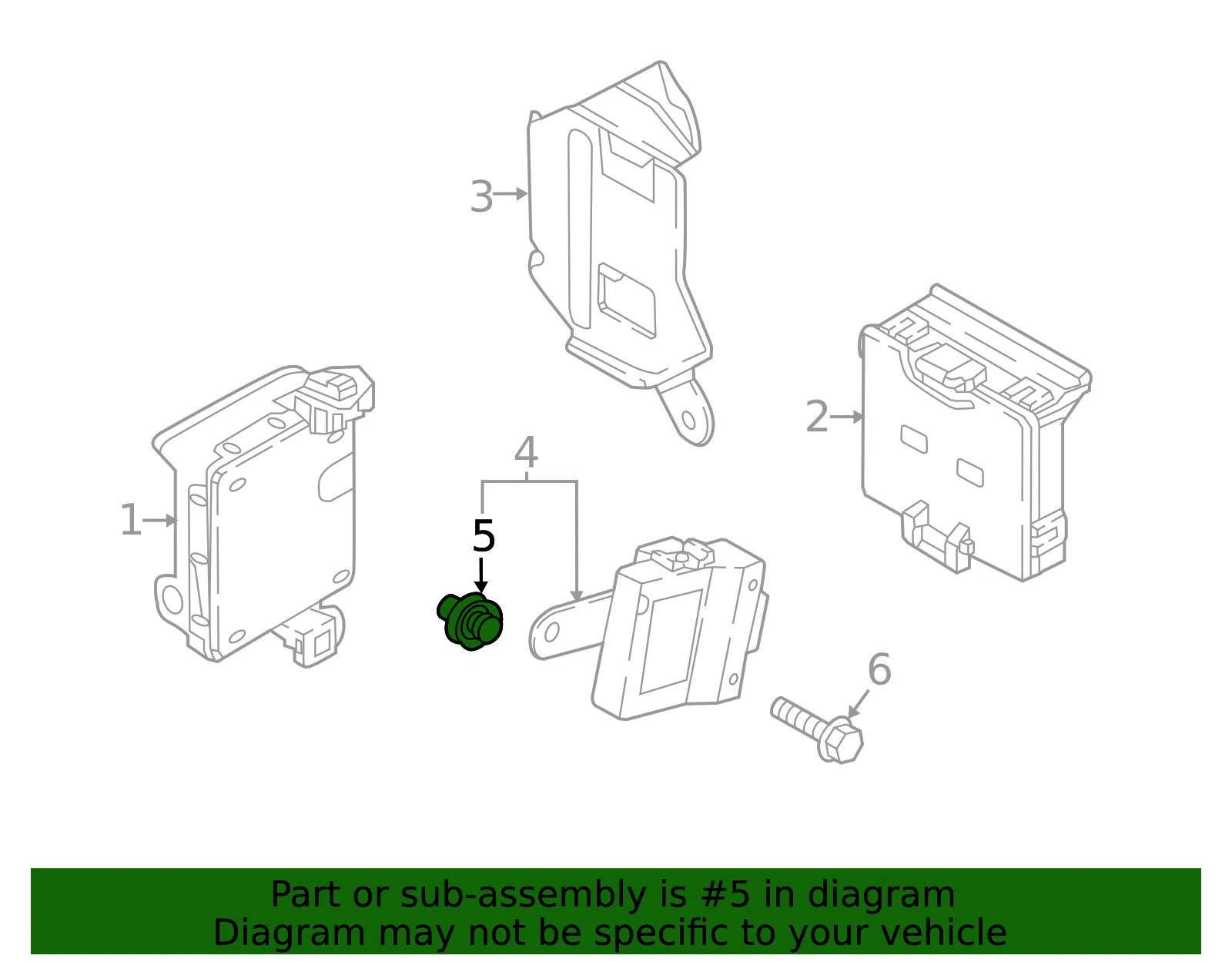 Engine Control Module (ECM) Clip - Mazda (l33g18768) - view 2