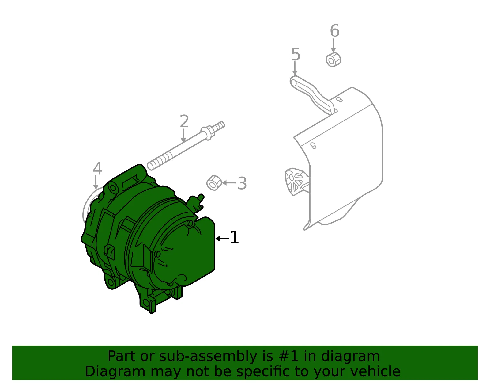 Alternator - Mazda (l3bd18300a) - view 2