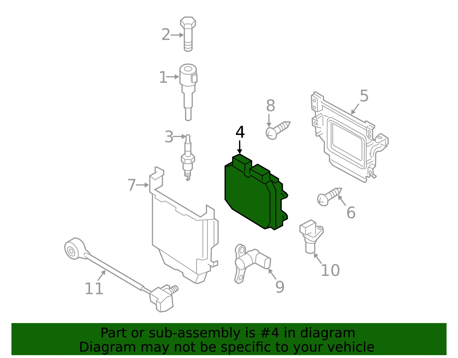 Engine Control Module (ECM) - Mazda (l3bd18881g) - view 2