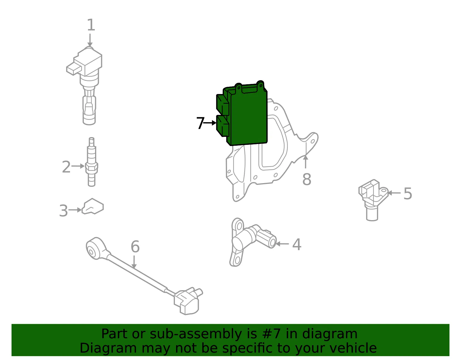 Engine Control Module (ECM) - Mazda (l3bt18881f) - view 2