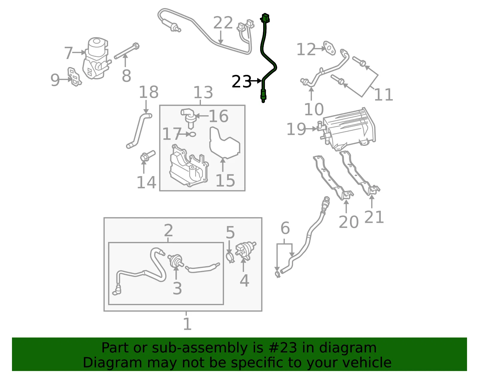 Oxygen Sensor - Mazda (l3m718861c9u) - view 2