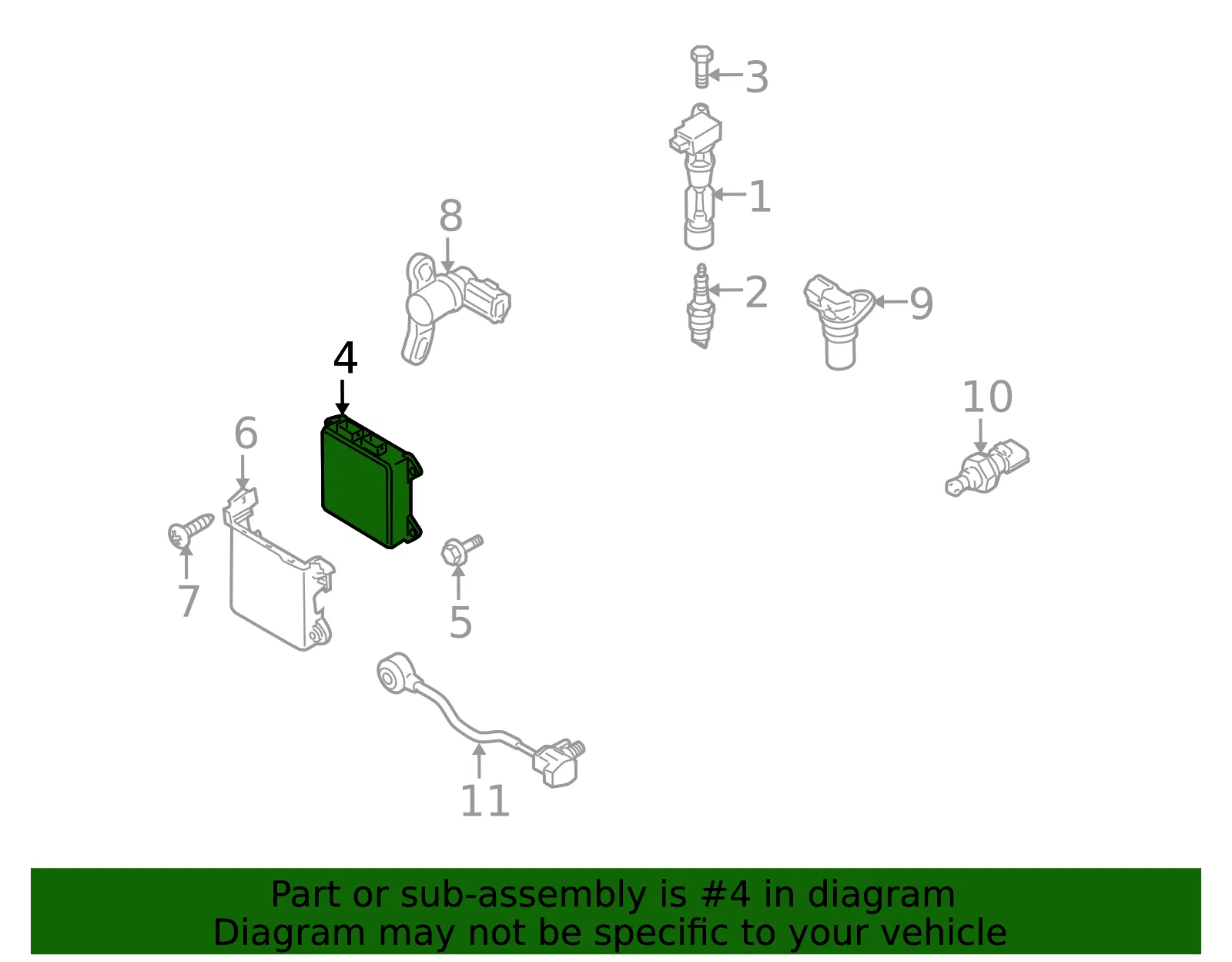 Engine Control Module (ECM) - Mazda (l3p818881d) - view 2