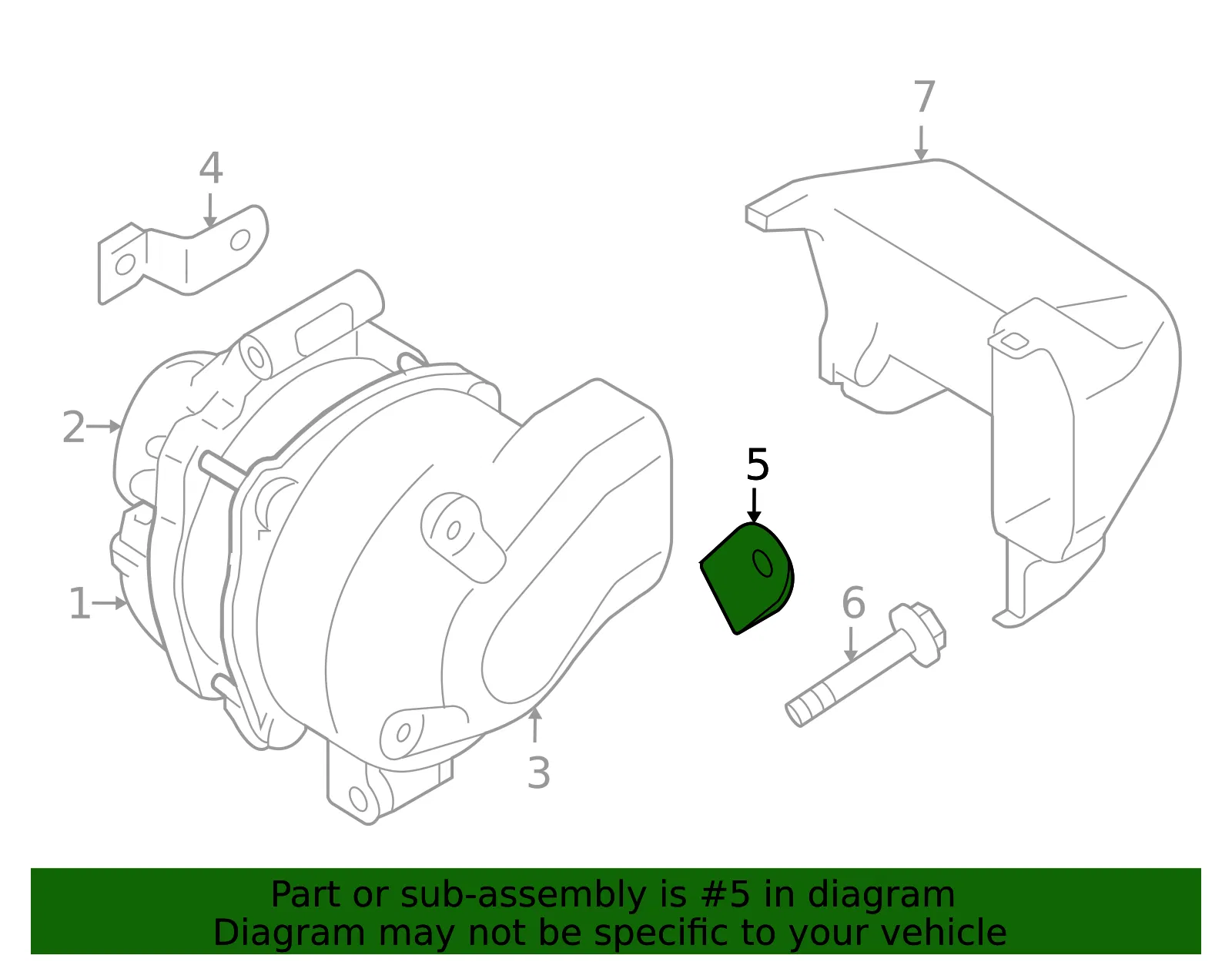 Alternator Bracket - Mazda (l5481899x) - view 2
