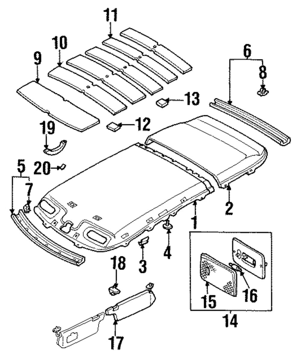 Interior Lamp - Mazda (la0151310d06)