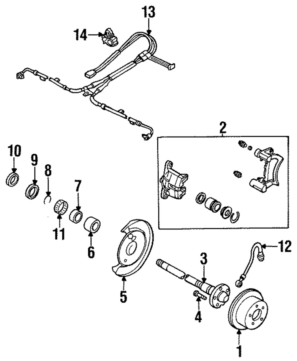 ABS Wheel Speed Sensor - Mazda (lb834372yc)
