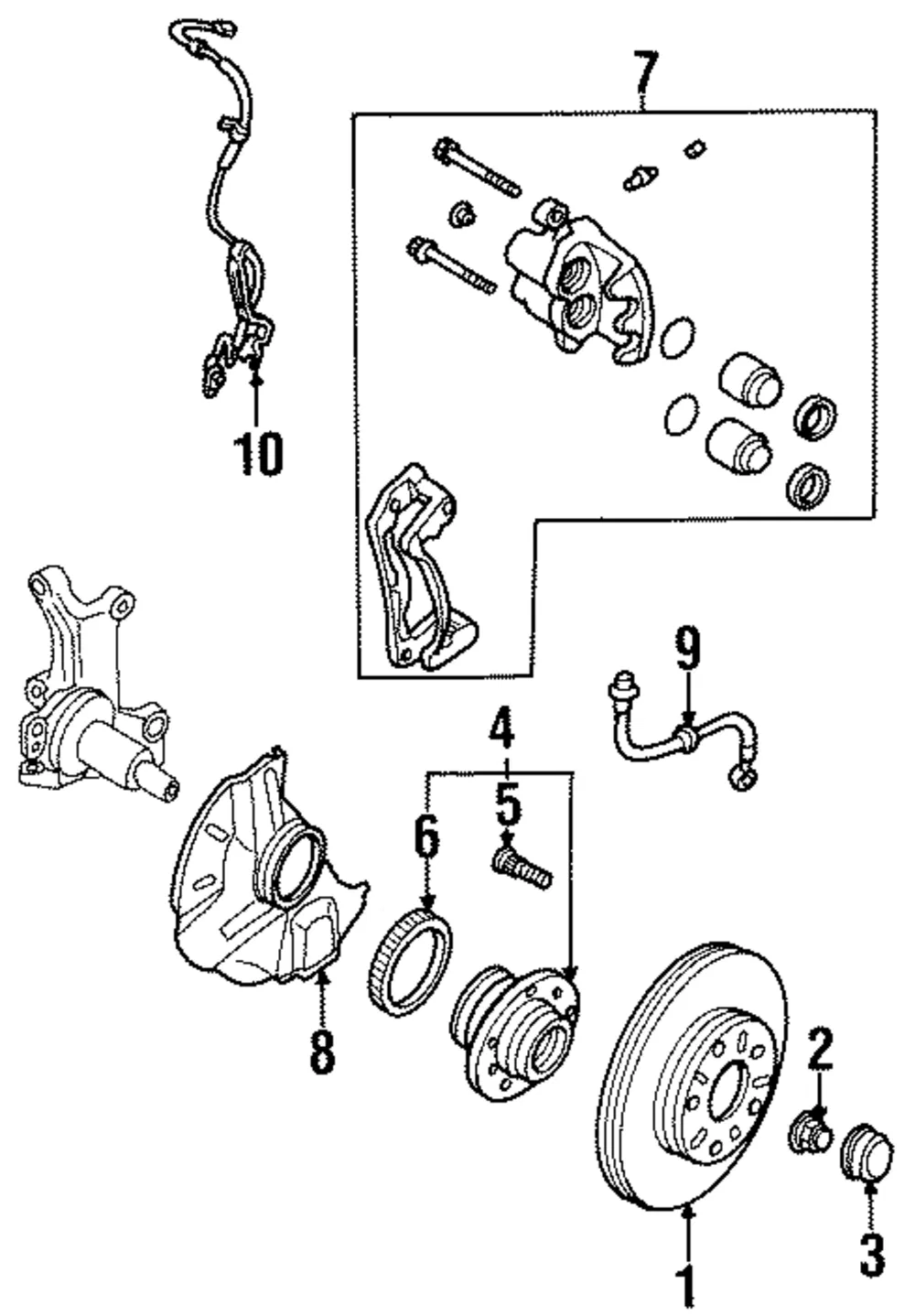 ABS Wheel Speed Sensor - Mazda (lb834373xc)