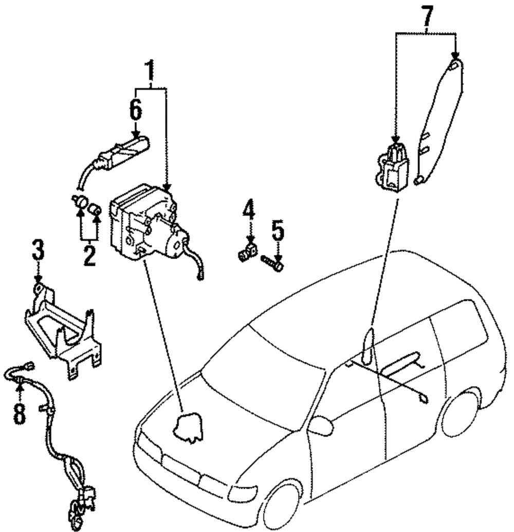 ABS Control Module - Mazda (lb96437b0)