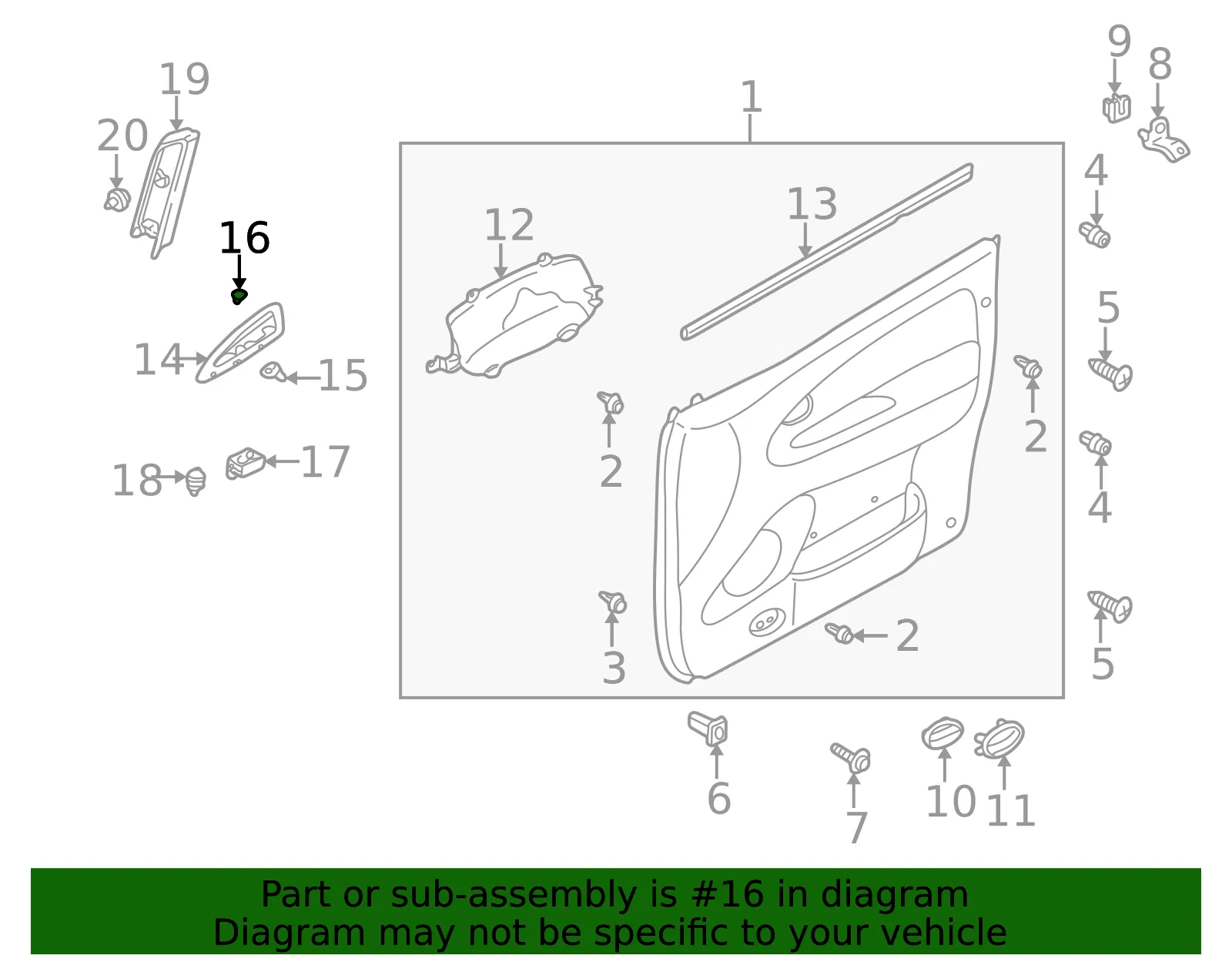 Switch Panel Cover - Mazda (lc6268424a72) - view 2