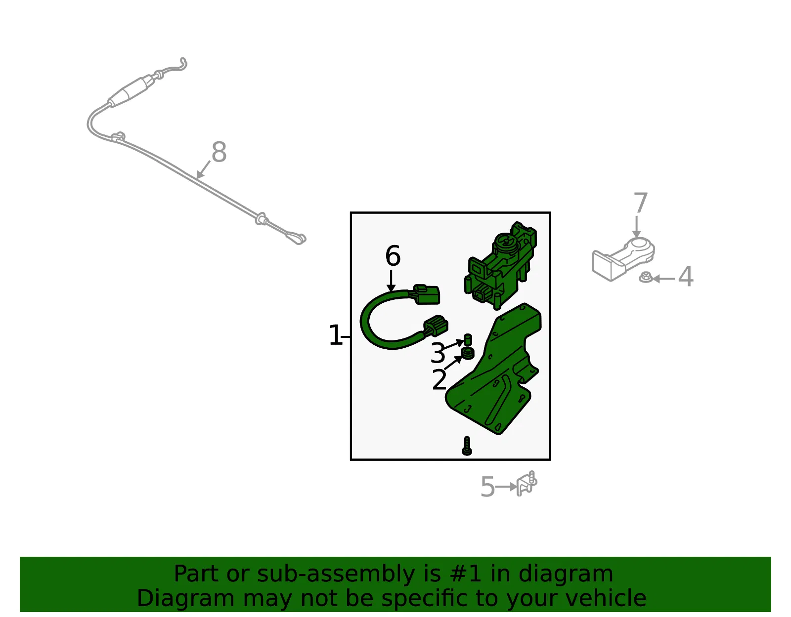 Cruise Control Actuator Assembly - Mazda (ld4766310) - view 2