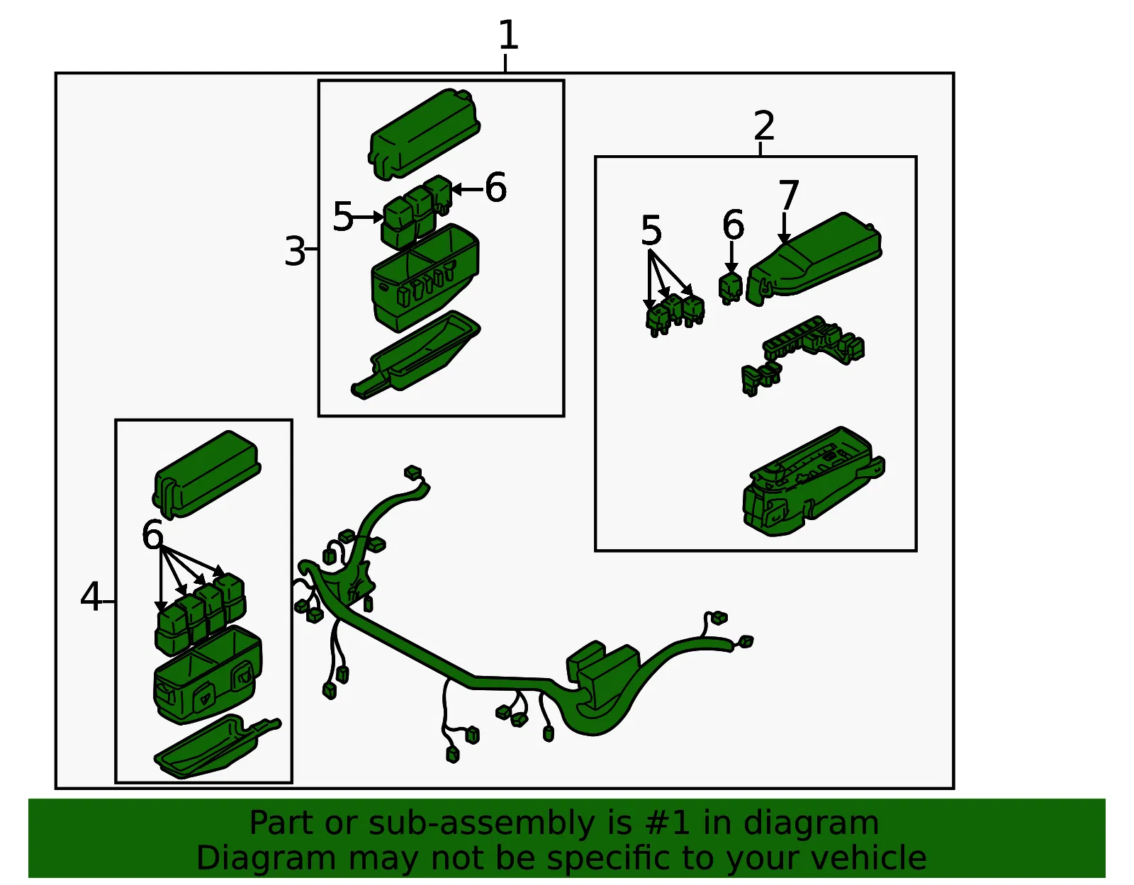 Engine Wiring Harness - Mazda (ld4767010b) - view 2
