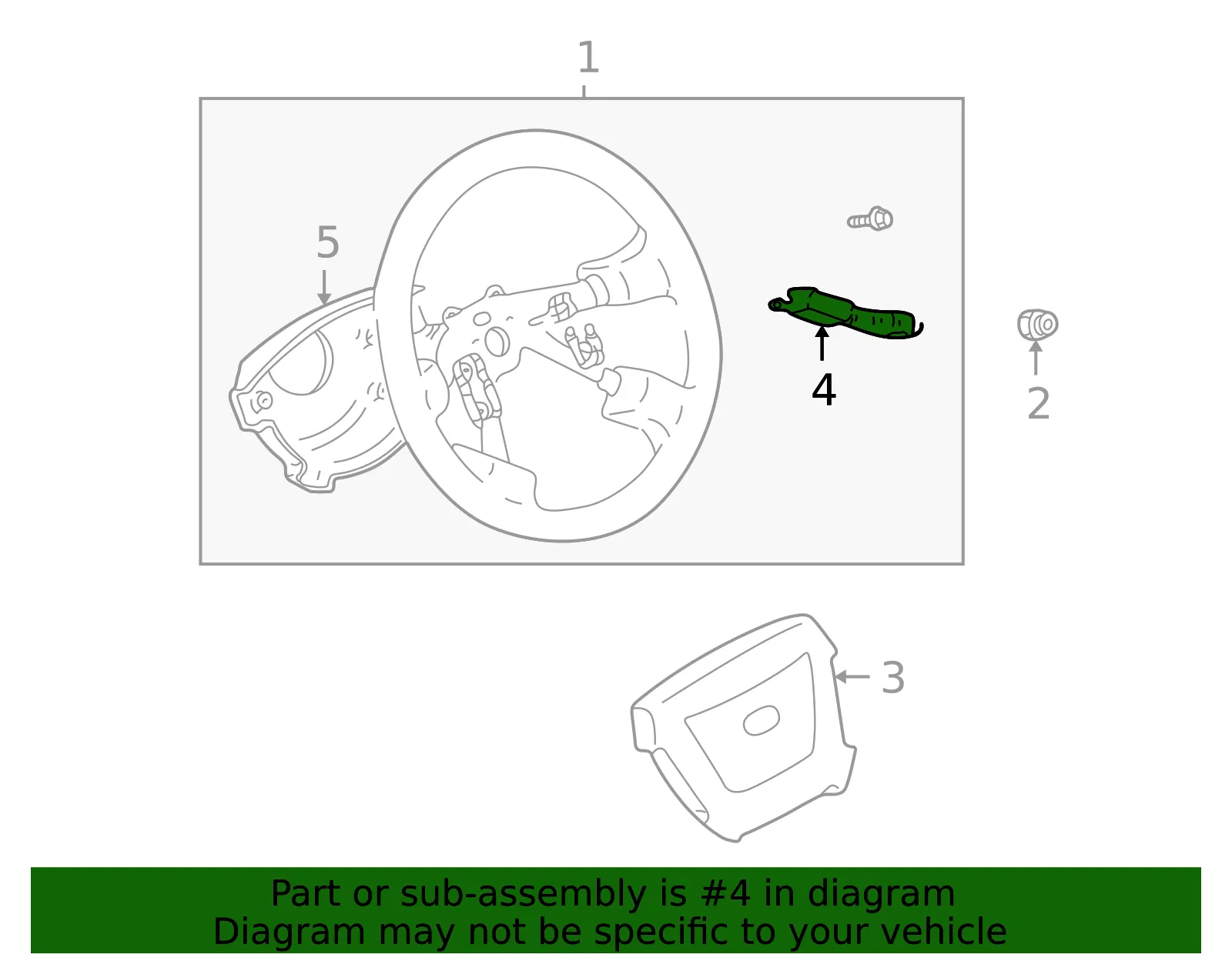 Cruise Control Switch - Mazda (le43664m0a72) - view 2