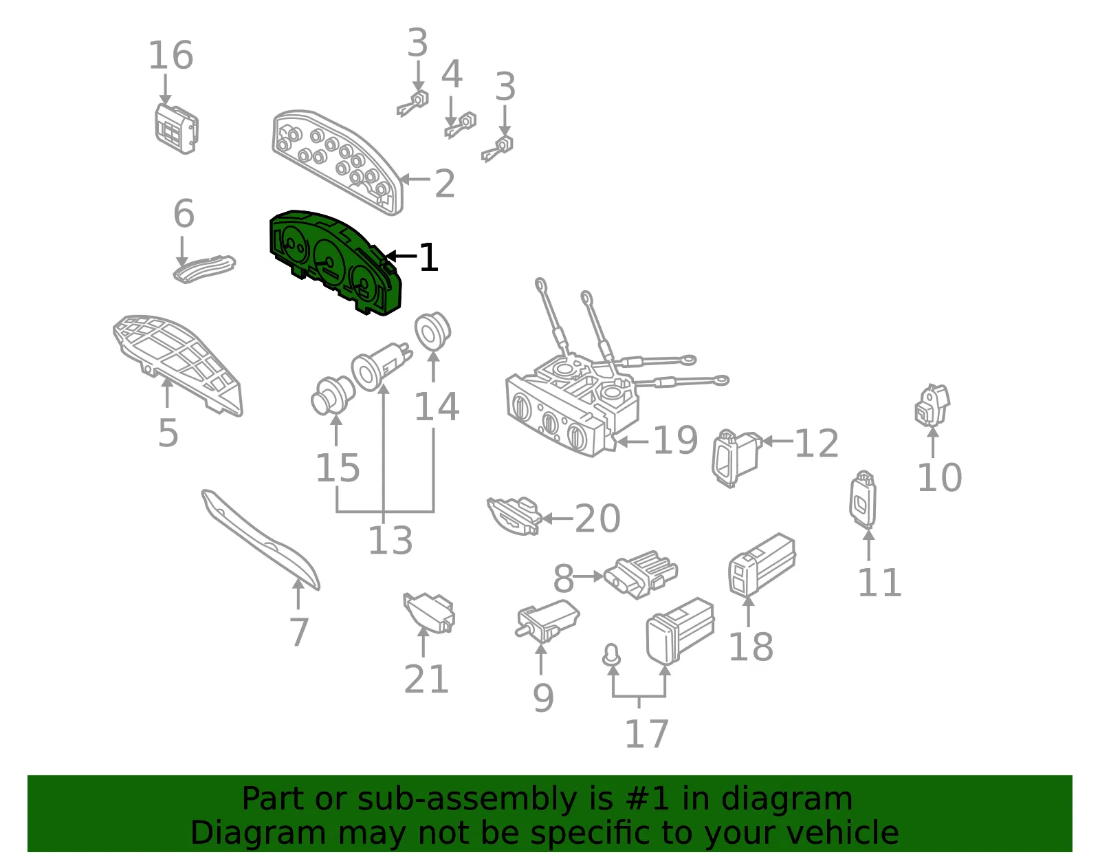 Cluster Assembly - Mazda (le4955430) - view 2