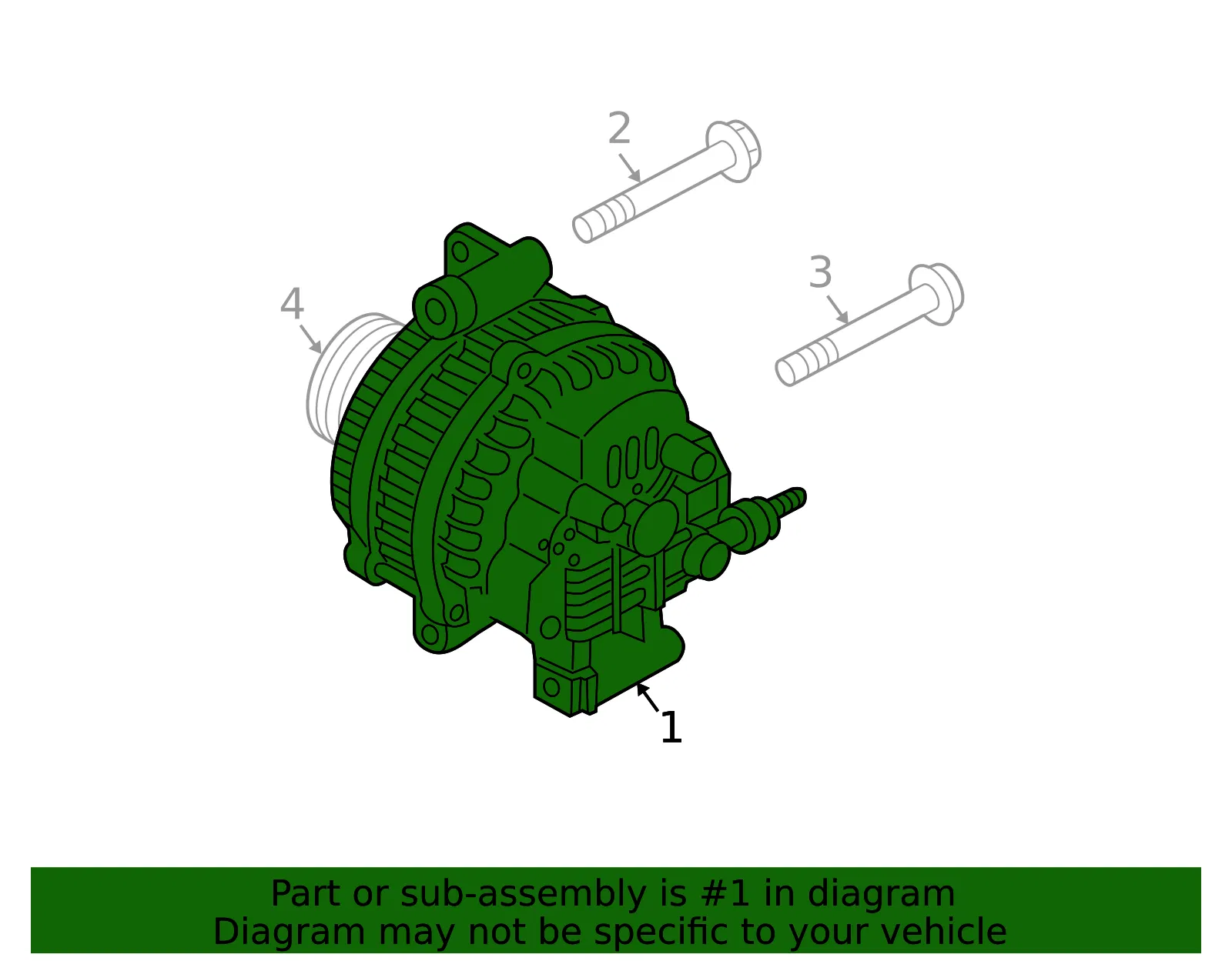 Alternator - Mazda (lf8j18300) - view 2