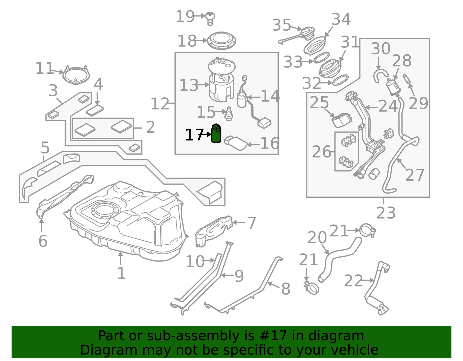 Fuel Pump Module Assembly - Mazda (lfb713350) - view 2