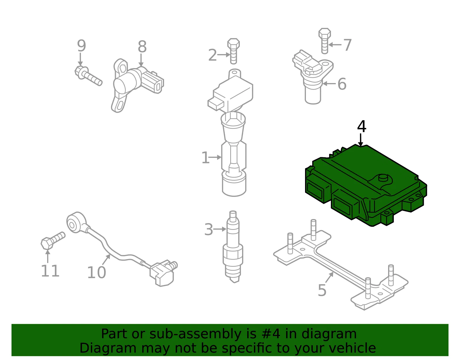 Engine Control Module (ECM) - Mazda (lflp18881d) - view 2