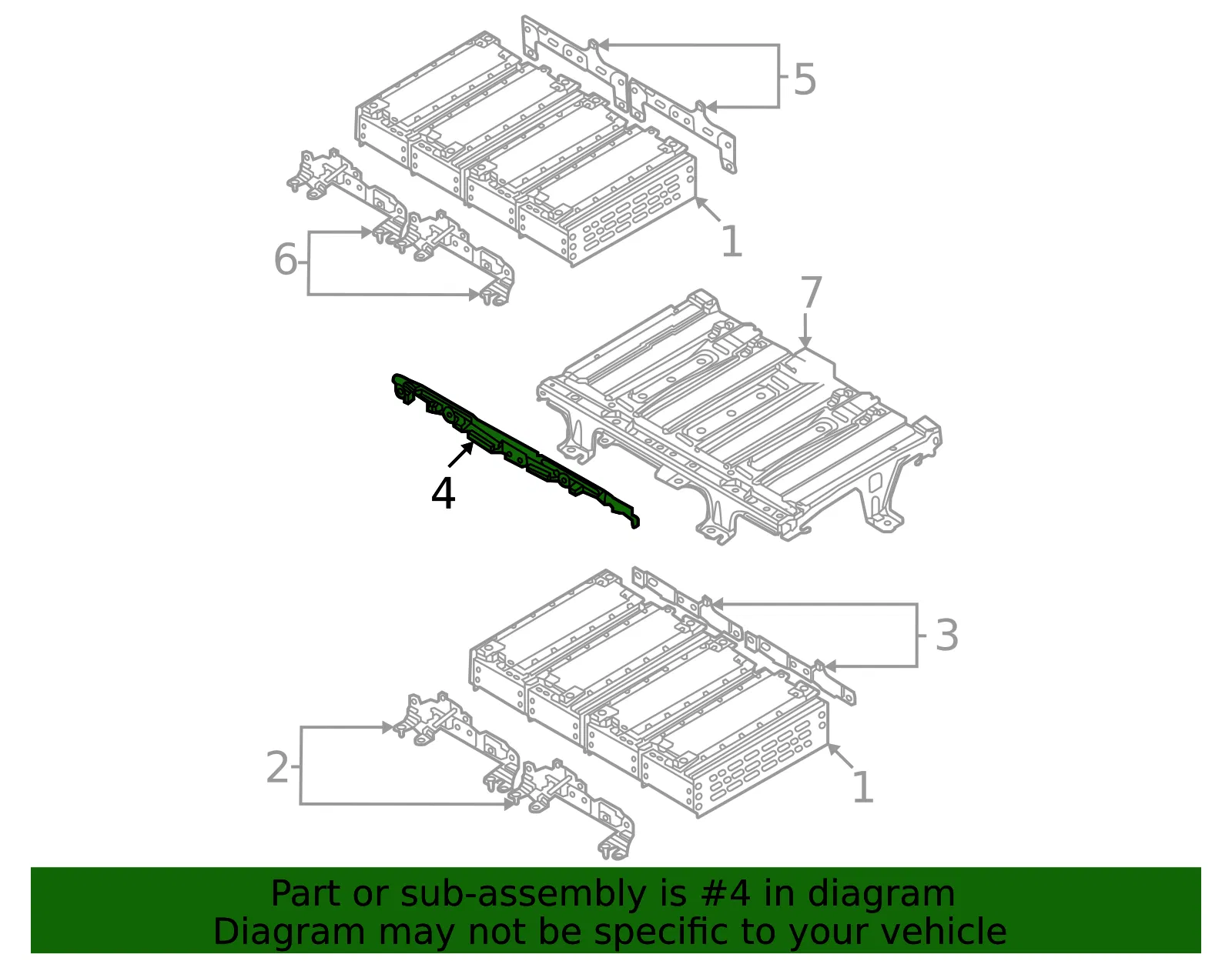 Module Upper Bracket - Mazda (mh01302pza) - view 2
