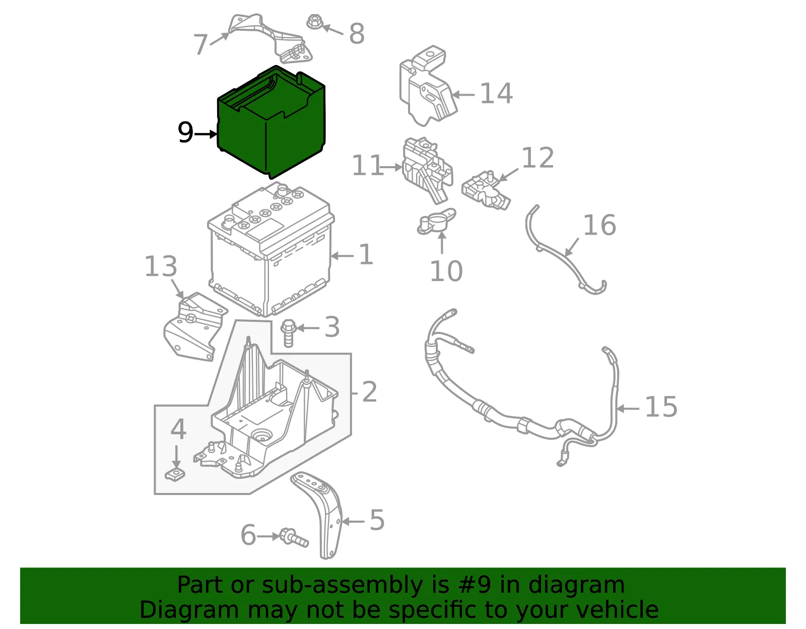 Battery Box - Mazda (mv011859x) - view 2