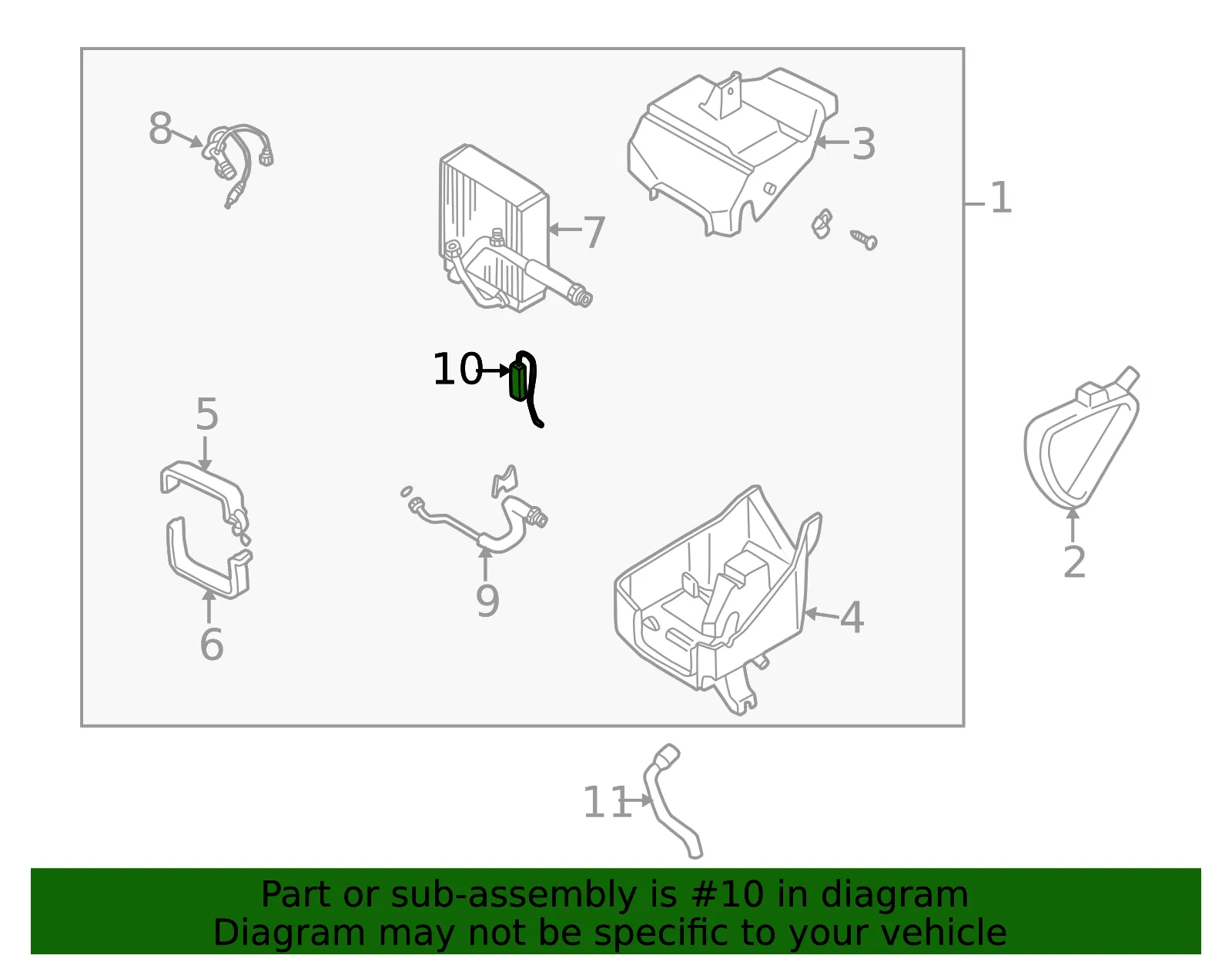 A/C Evaporator Temperature Sensor - Mazda (n05361j22a) - view 2