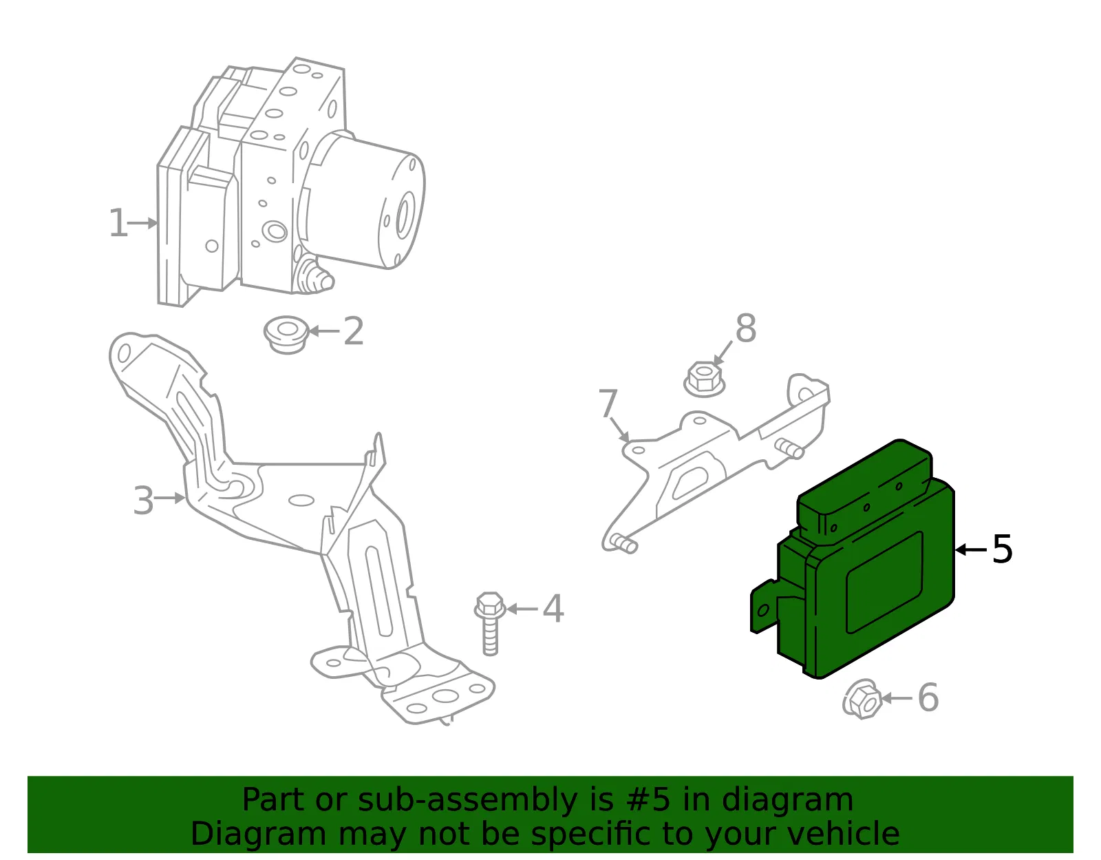 ABS Control Module - Mazda (n243437b0a) - view 2