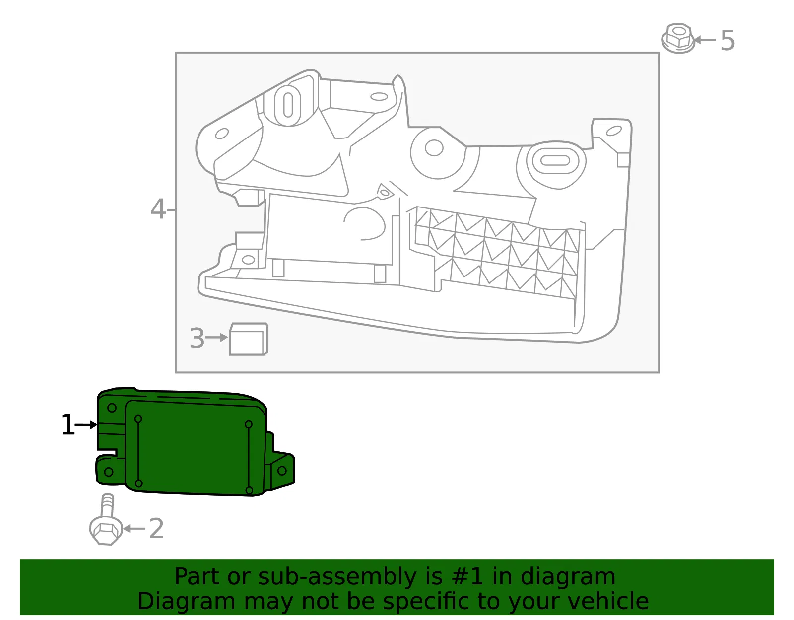 Blind Spot Detection System Warning Sensor - Mazda (n24367y80j) - view 2