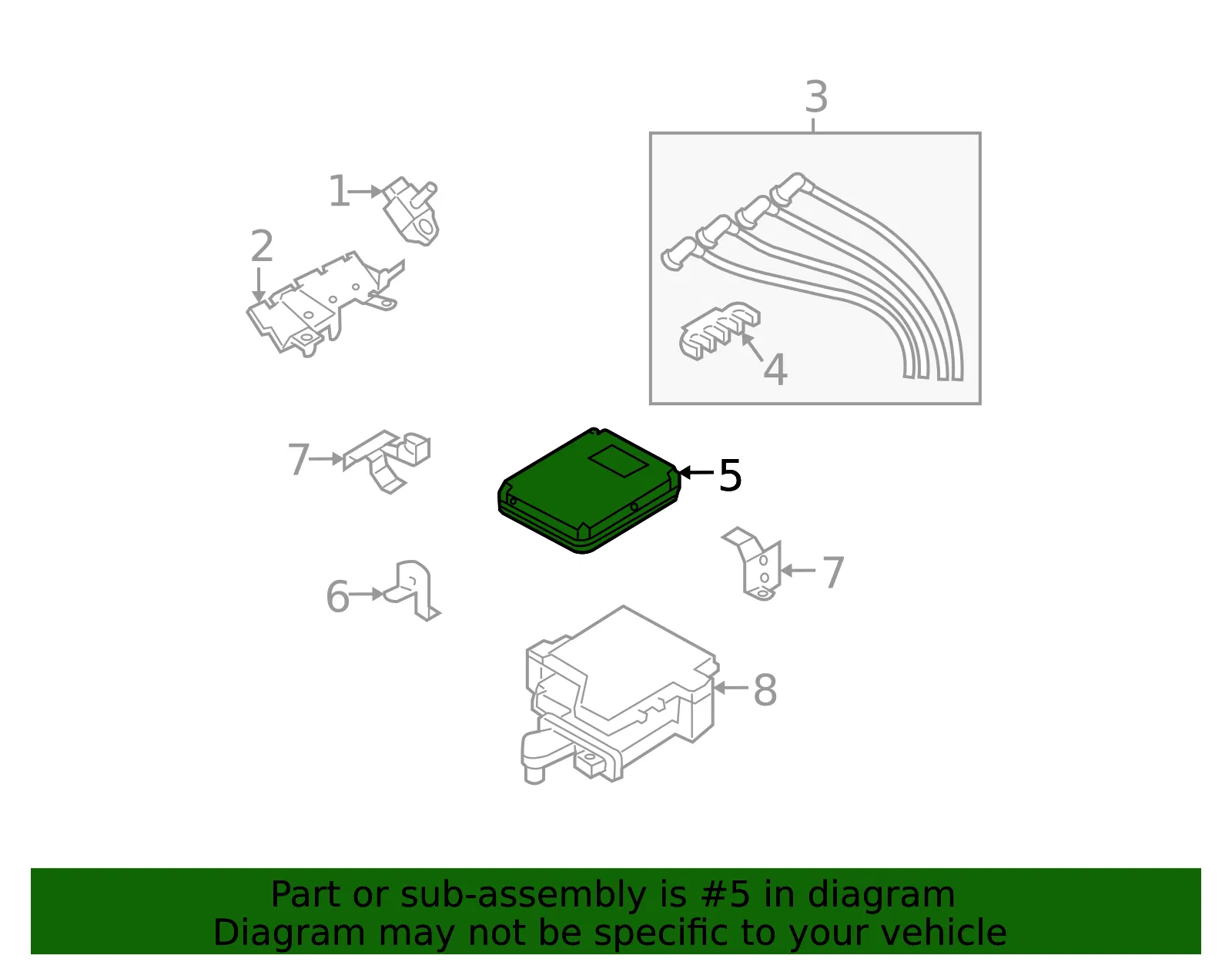 Engine Control Module (ECM) - Mazda (n3zs18881l) - view 2