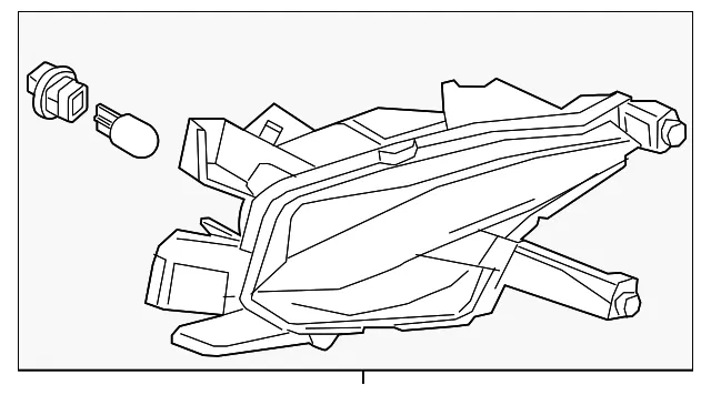 Back Up Light Assembly - Mazda (na1j51250e)