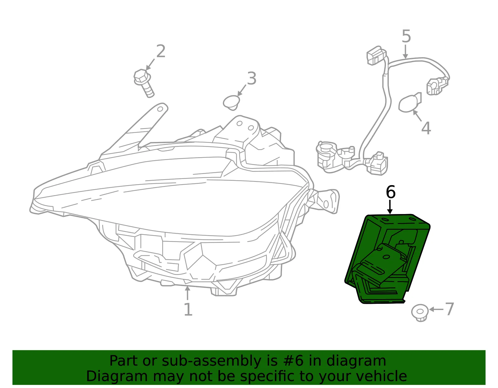 Headlight Control Module - Mazda (na1p51225b) - view 2