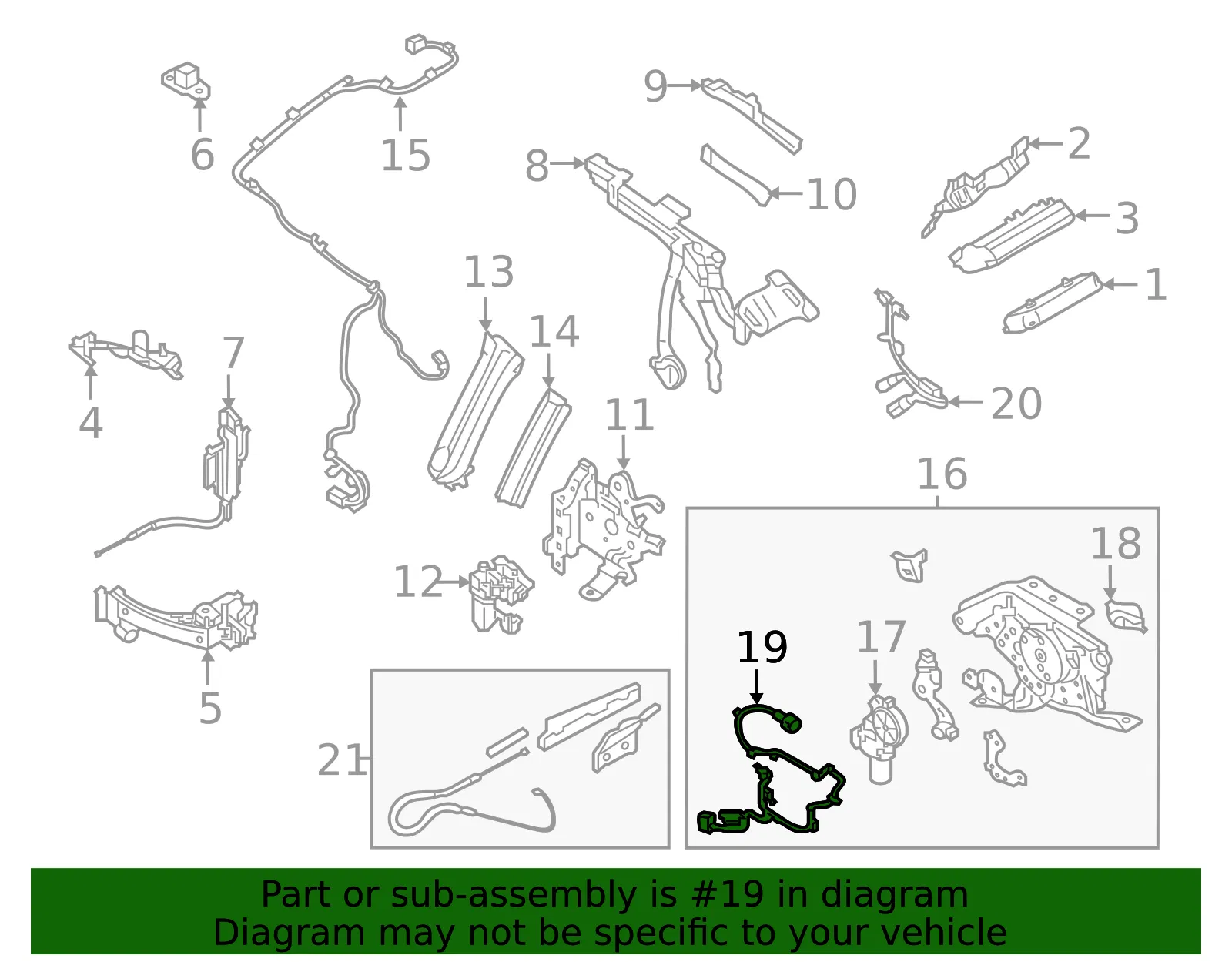 Convertible Top Switch - Mazda (na2e6987xa) - view 2