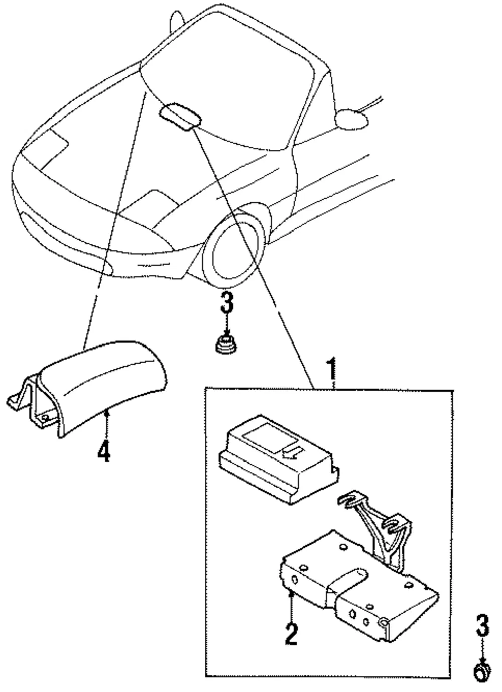 Passenger Inflator Module - Mazda (nb2957k7x00)