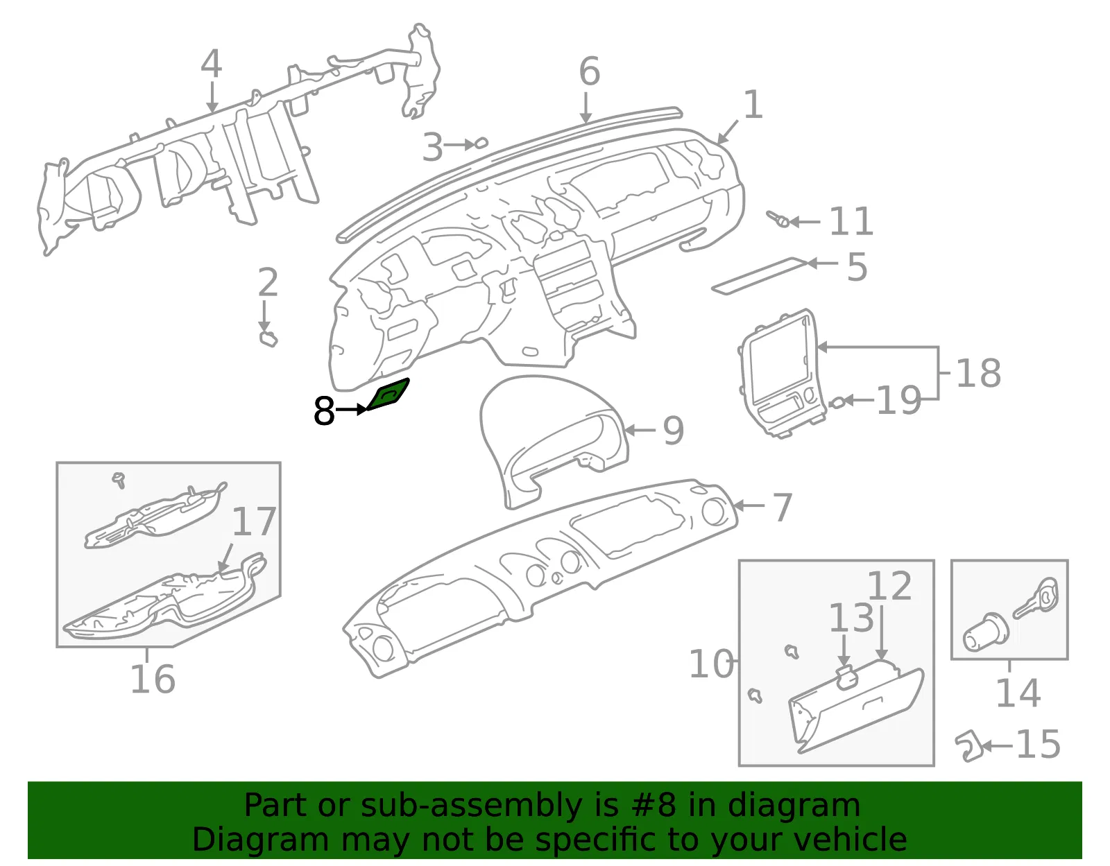 Fuse Box Cover - Mazda (nc105555121) - view 2