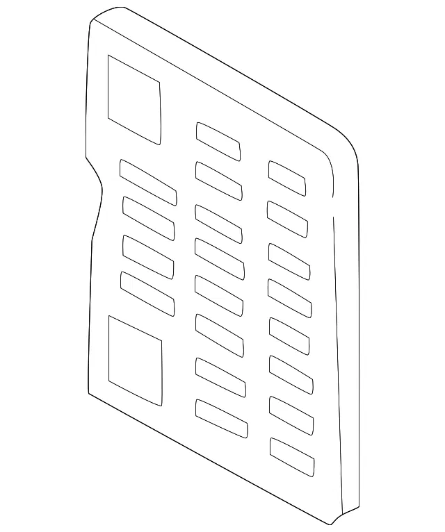 Fuse Box Cover - Mazda (nc7266731a)
