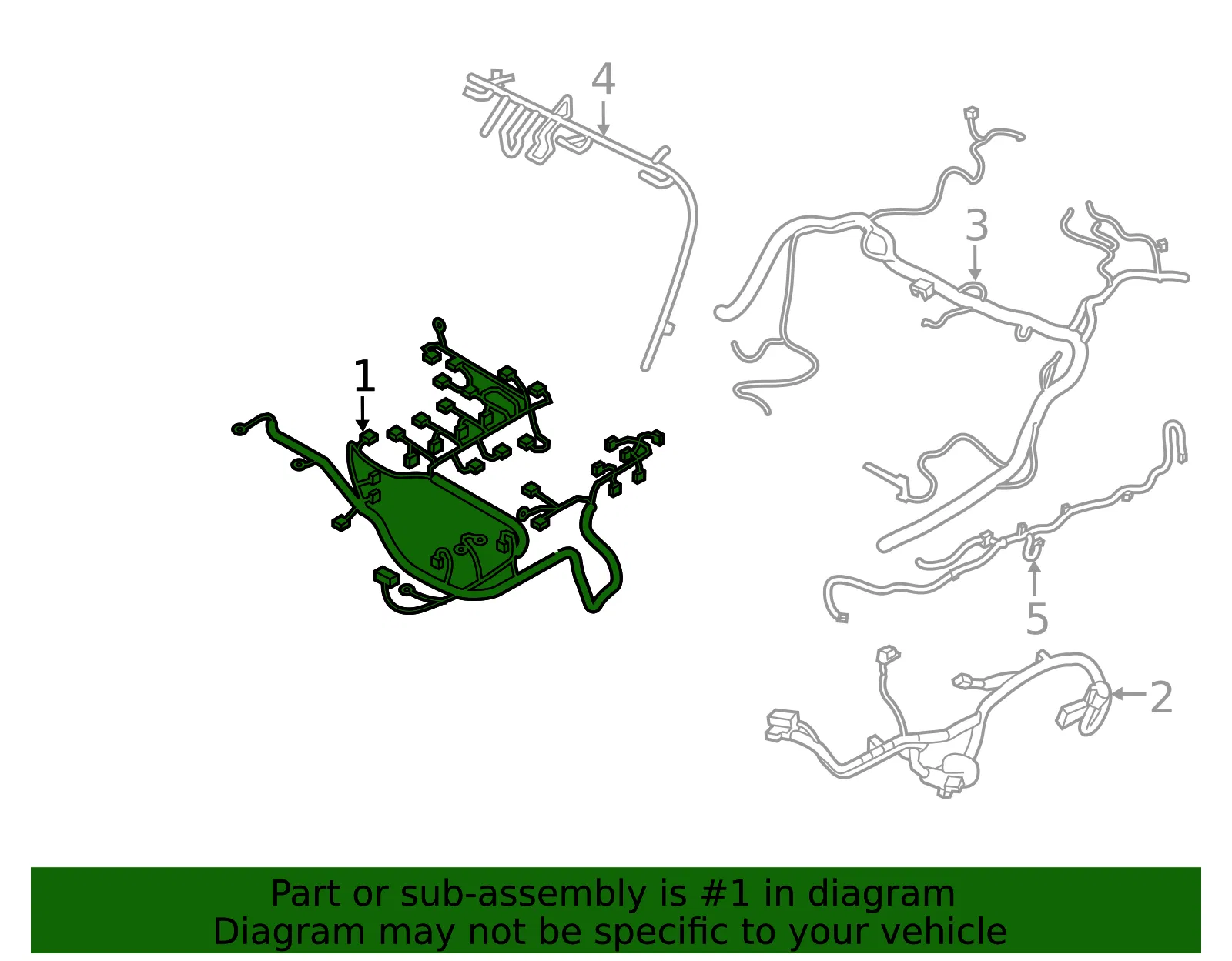 Engine Compartment Wiring Harness - Mazda (nd0k67070) - view 2
