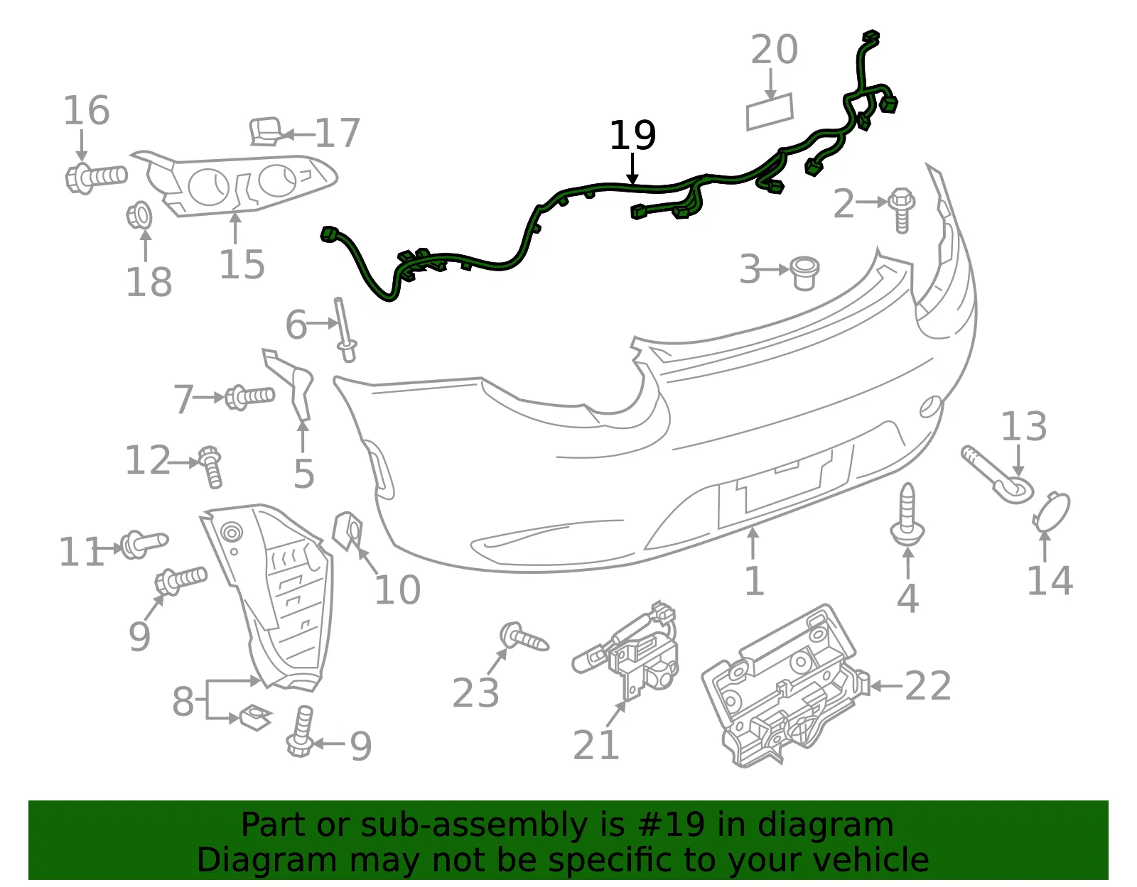 Tail Light Wiring Harness - Mazda (nd6n67290) - view 2