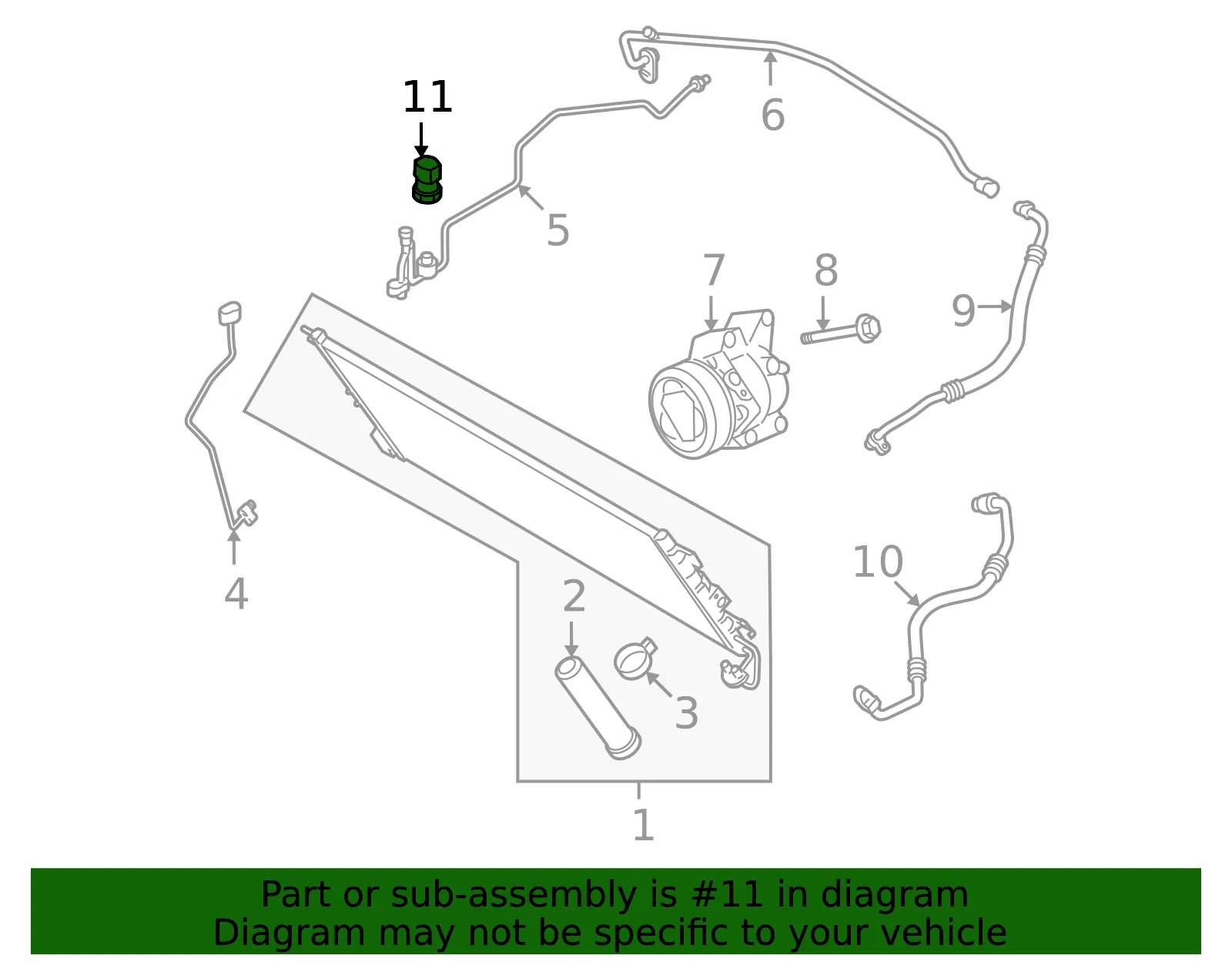 Pressure Switch - Mazda (ne5161503a) - view 2