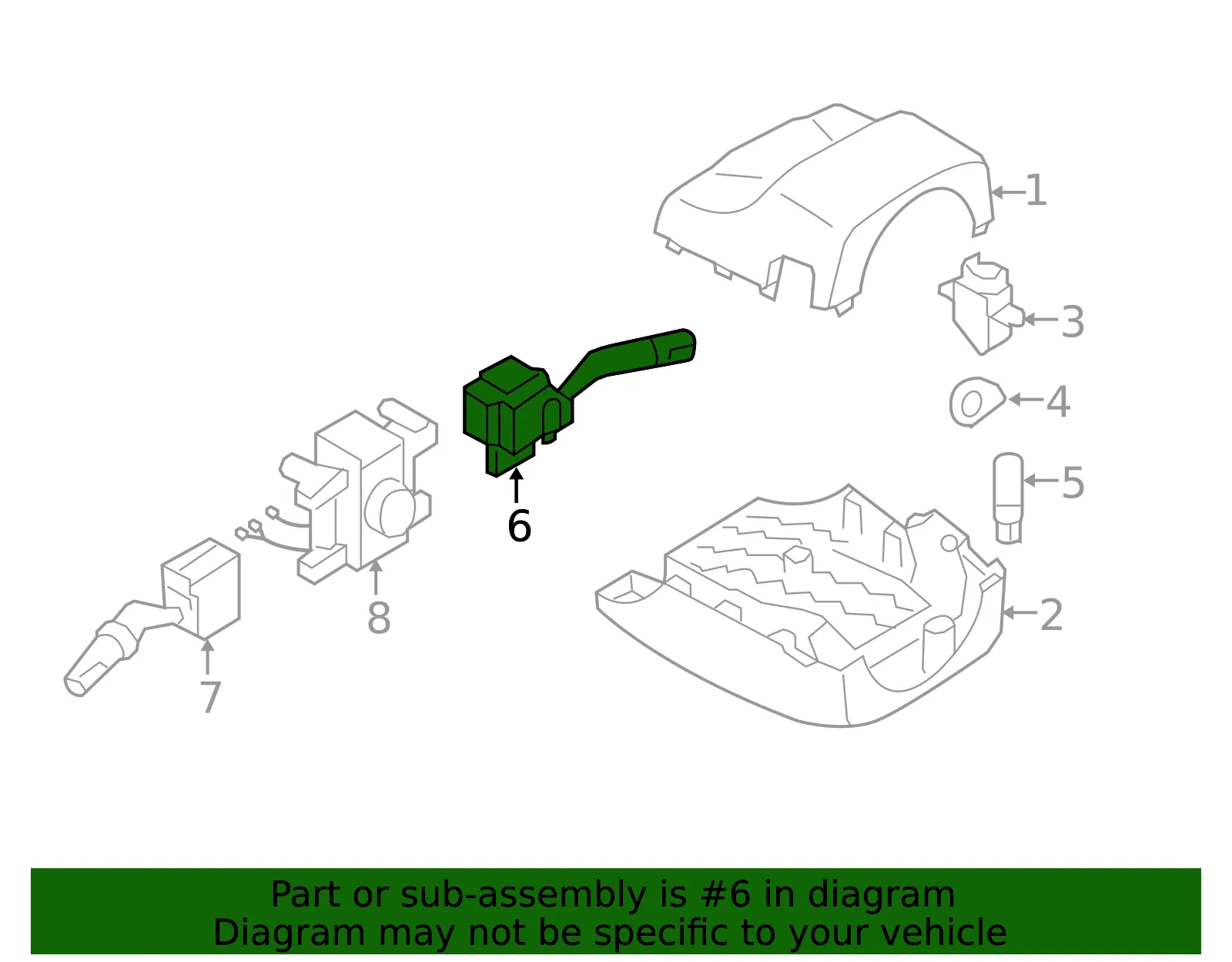 Wiper Switch - Mazda (ne5266128) - view 2