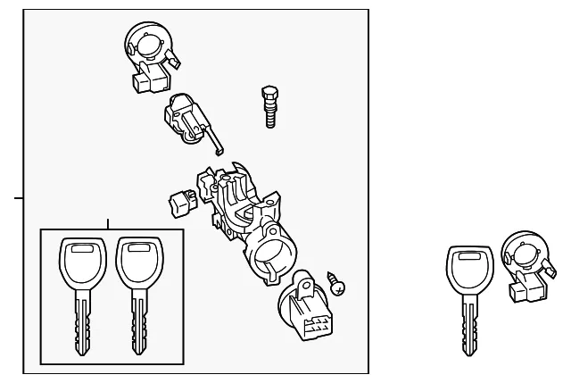 Ignition Lock Assembly - Mazda (ney97629xc)