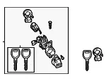Ignition Lock Assembly - Mazda (ney97629xc) - view 3