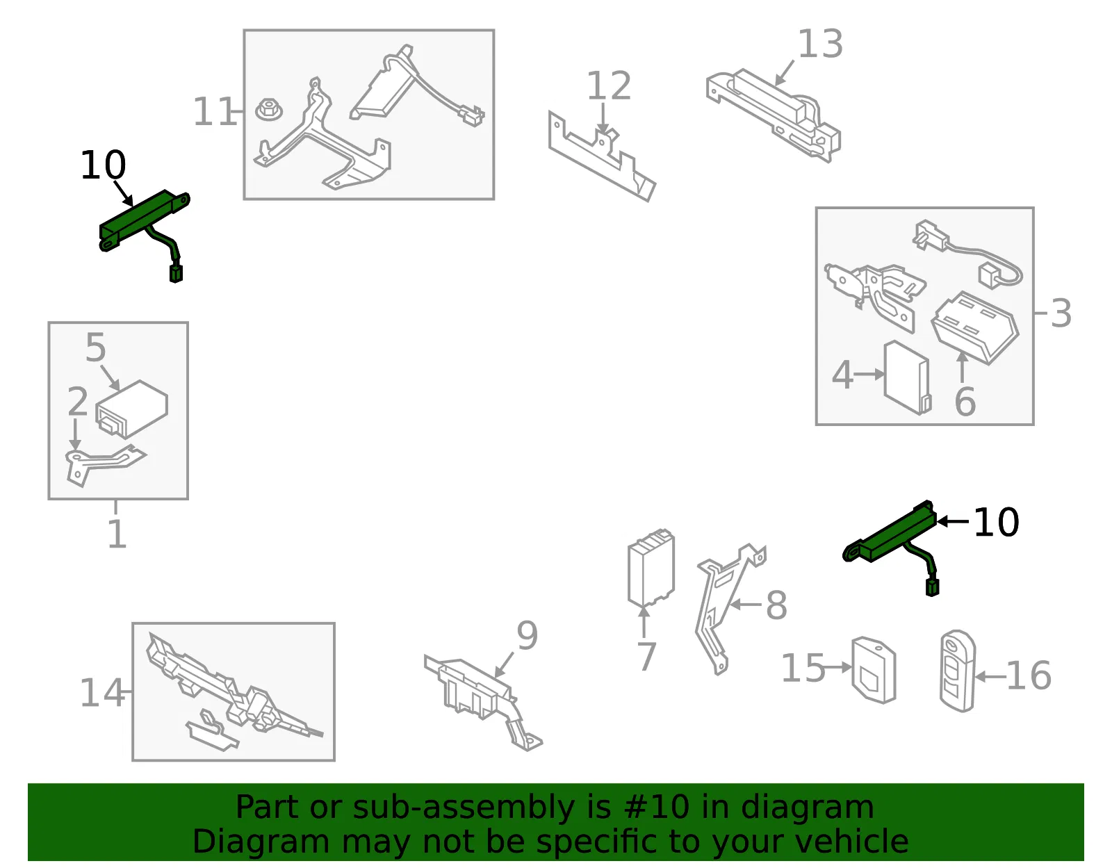 Keyless Entry Antenna - Mazda (nf47676n0c) - view 2